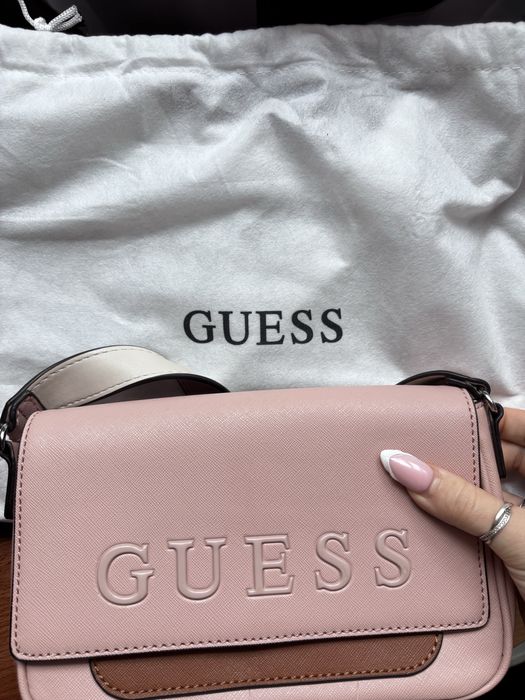 torebka guess pódrowy roz nowa