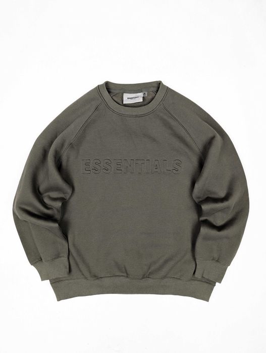 Essentials khaki bluza M logo