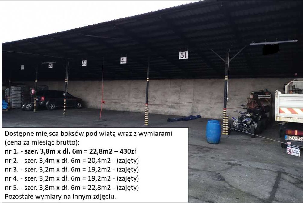 PARKING, przechowalnia, zimowanie, kamperów, przyczep, itp