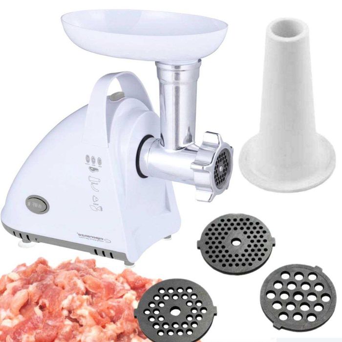 MASZYNKA do mielenia mięsa i KIEŁBASY z sitkami i ostrym nożem nowa