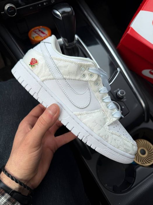 ТОП ПРОДАЖ! Nike Dunk Give Her Flowers 36 37 38 39 40 41 найк данк гів флауіерз молочні