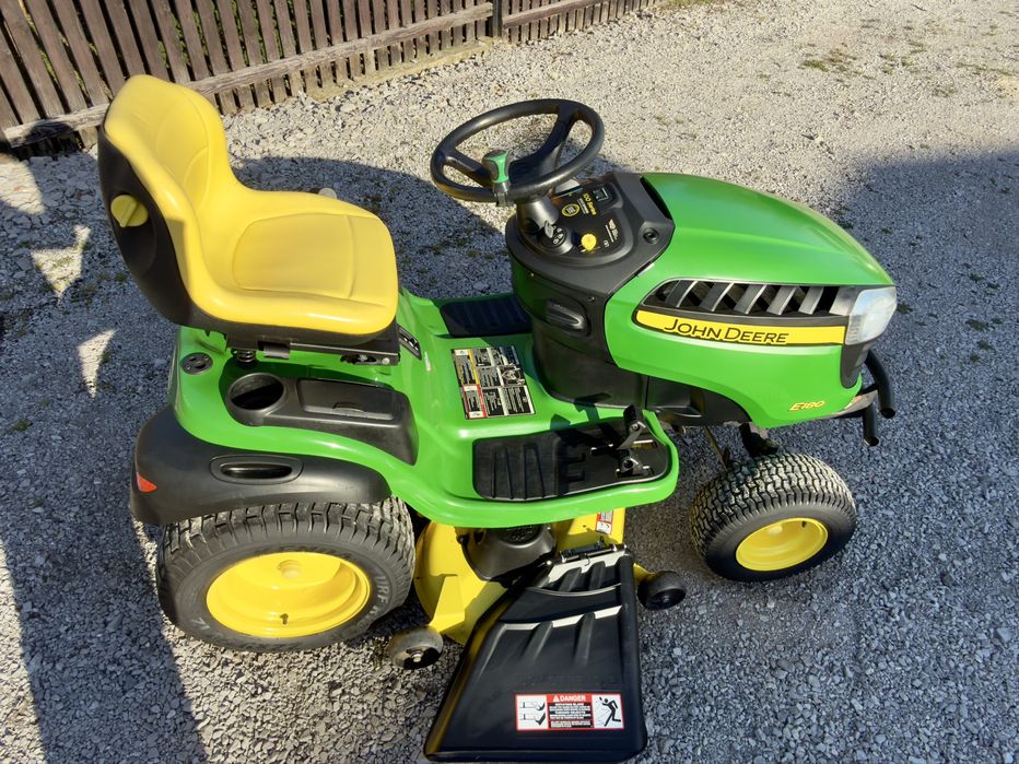Traktor kosiarka John Deere E180 D170 | 25 KM V-Twin | Hydrostat | Stan ...