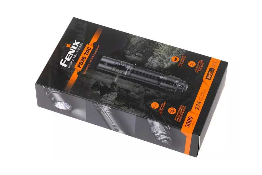 Fenix PD36 TAC Ліхтар Тактичний (3000 Люмен 274 М.) ГАРАНТІЯ 5 РОКІВ!