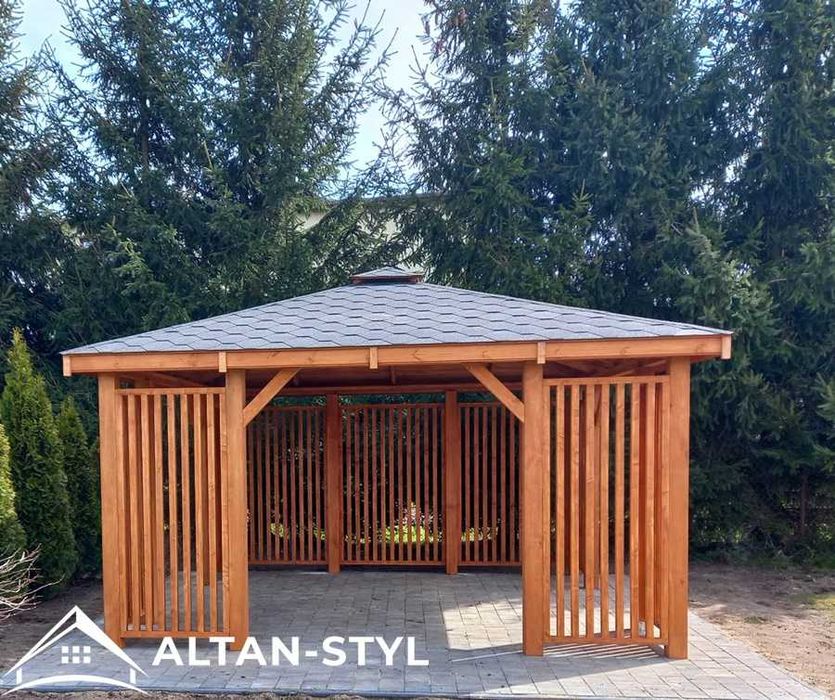 Altany,altanki, wiaty, altana ogrodowa IZABELA 4x4m PRODUCEN