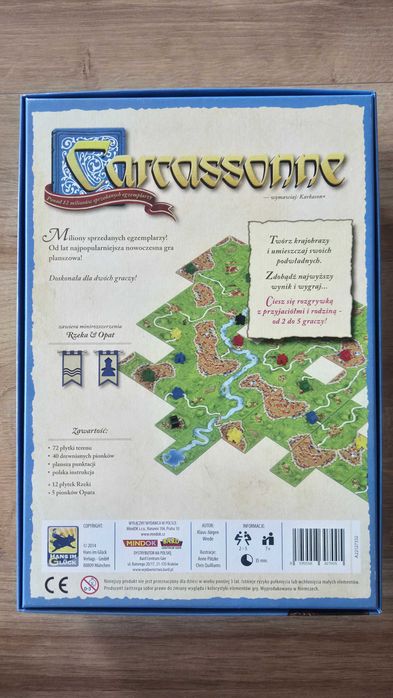 Carcassone - gra planszowa, jak nowa (raz zagrana)