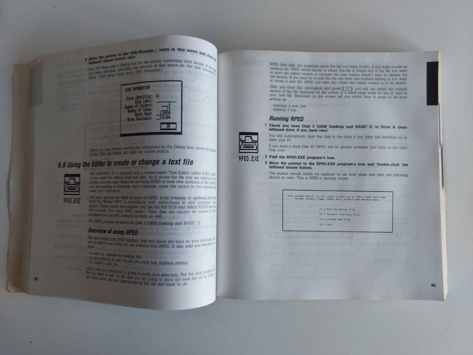 Amstrad personal computer manual + diskettes de instalação para colecionadores