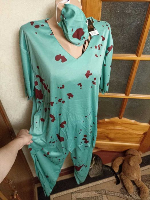 Костюм на Хелловін лікар смерть мертвий лікар хірург зомбі L 52-54 р-р