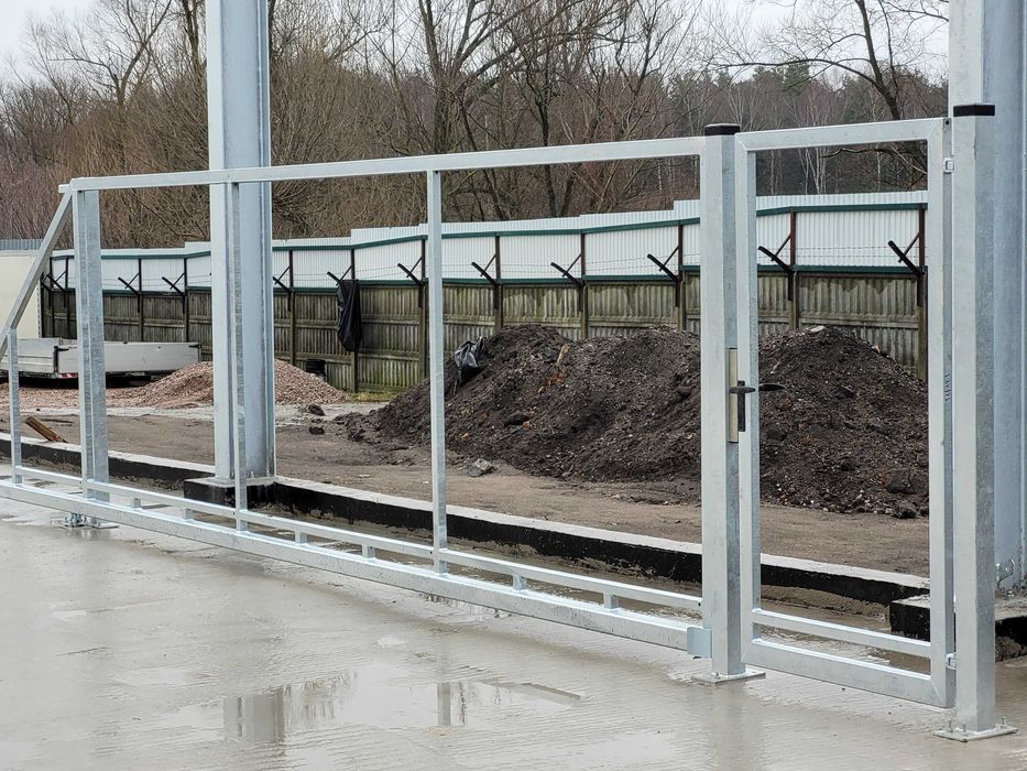 Brama przesuwna 4mx1,5m rama do wypełnienia PRODUCENT