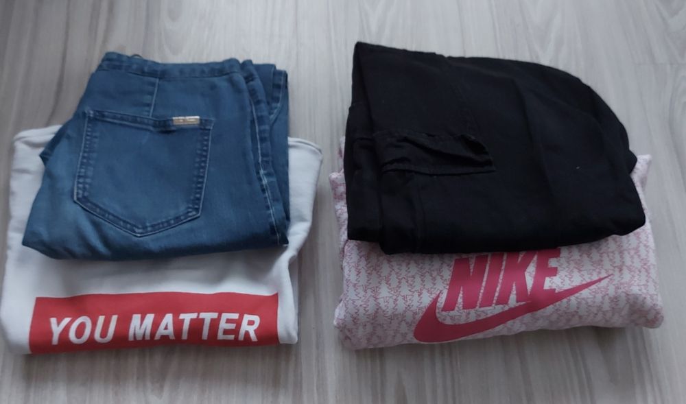 Spodnie x2 +bluzy x2