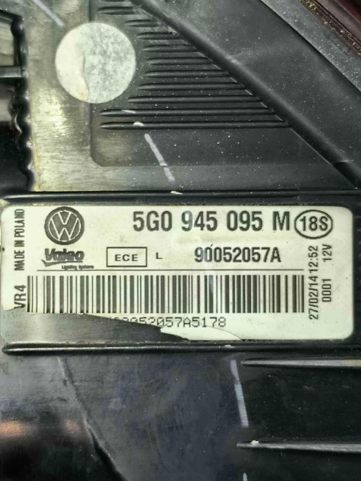 Farolim Esquerdo VW GOLF VII 5G0945095M (OEM) | 90052057A (OEM)