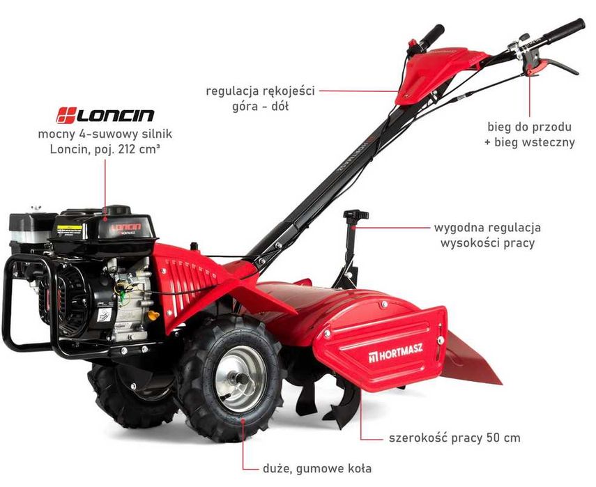 Glebogryzarka spalinowa mocna Hortmasz HGS 65 XGTL1