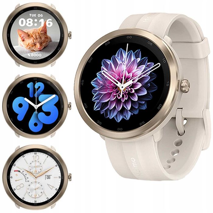 70mai Maimo Watch R ZEGAREK SMARTWATCH ZŁOTY IVORY na prezent NOWY FOLIA PIĘKNY