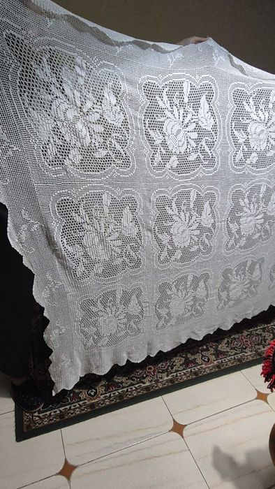 2 toalhas croché feitas pela Dona Berta