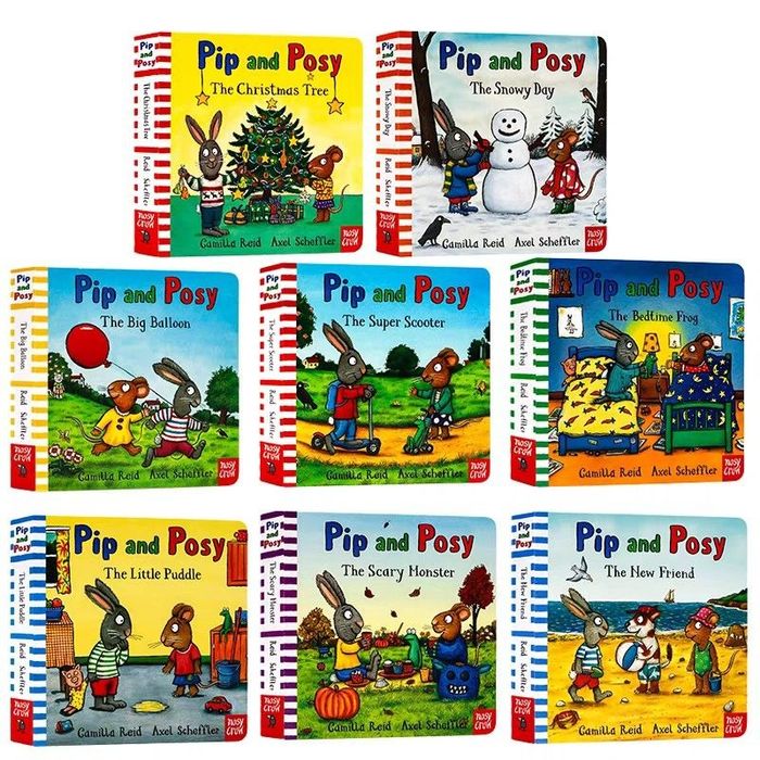 Pip and Posy's Box of Books to Treasure Axel Scheffler board books QR
