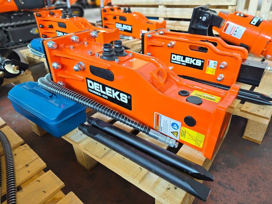 Martelo Silencioso p/Escavadora HAMMER-400-S -2 Ponteiras-ENVIO GRÁTIS