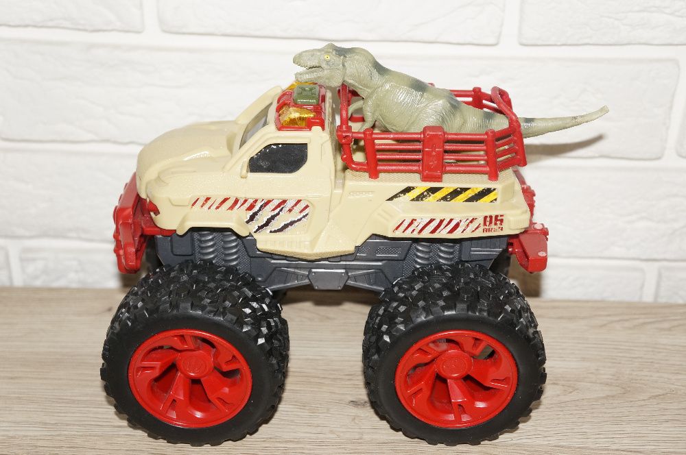 samochód terenowy + Dinozaur światło dźwięk Dino Chaser Dickie Toys