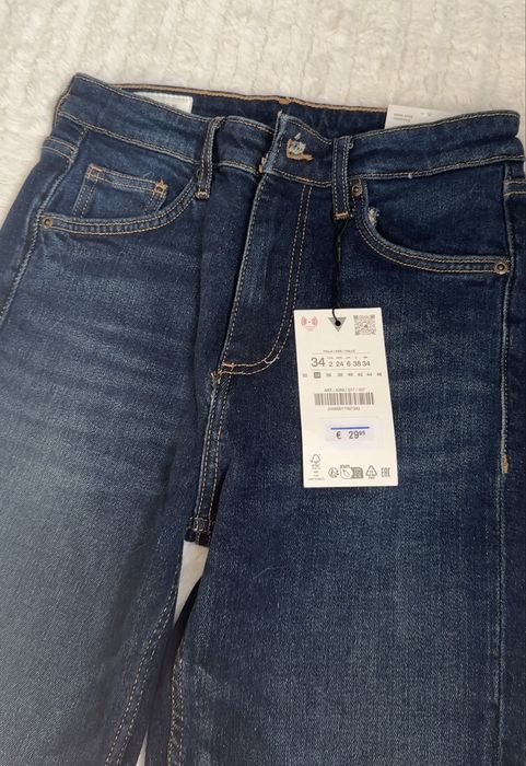 Темно-сині джинси zara