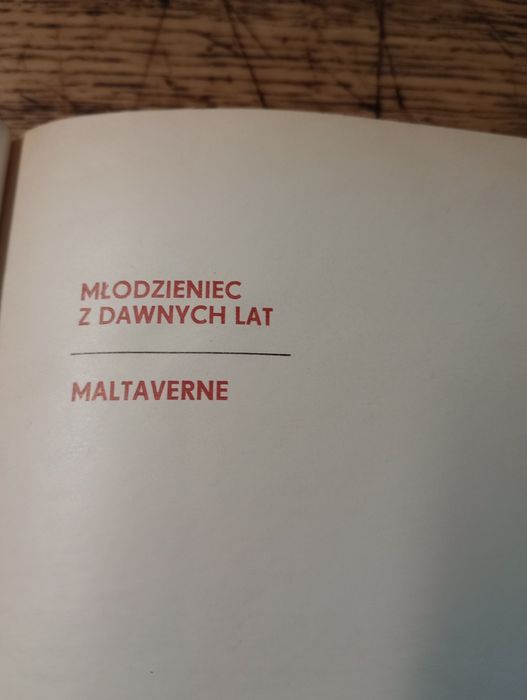 Młodzieniec z dawnych lat. Maltaverne. François Mauricias