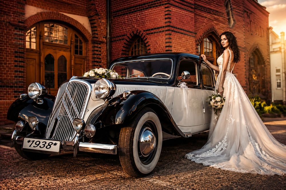 Auto do Ślubu - Wesele  przedwojenny 1938r