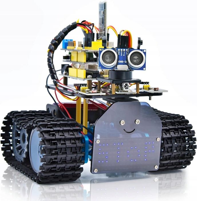 Robot do nauki zestaw 4WD IDE Tank edukacyjny robotyka mechatronika program