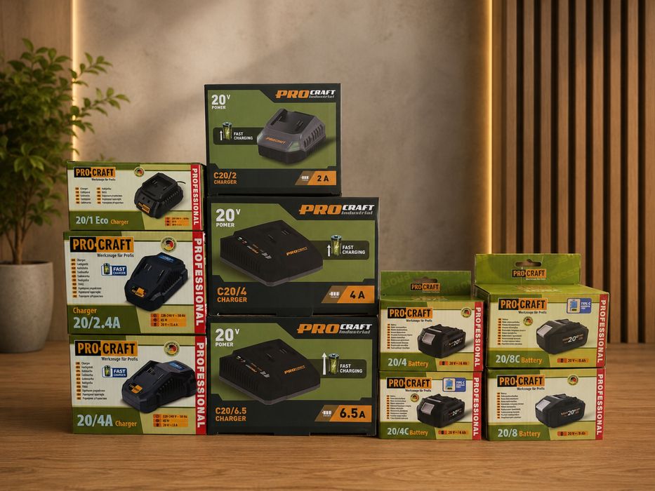 Пила акумуляторна PROCRAFT PCA42/2 /швидкість 12 м/с /шина 40см/ + ланцюг OREGON/ Гарантія 3 роки