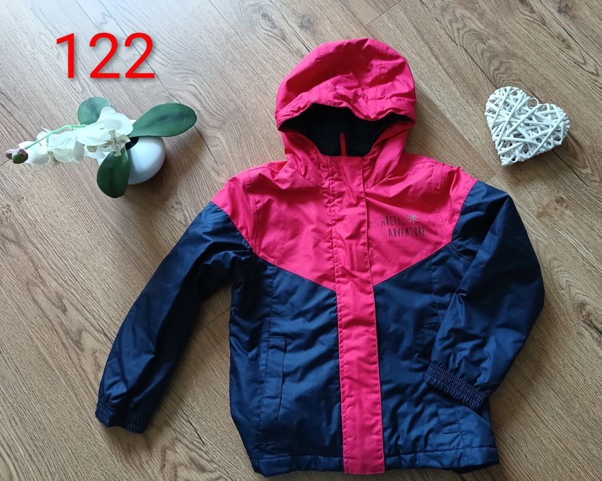 Kurtka Crivit 122/128,  7-8 lat starte napisy