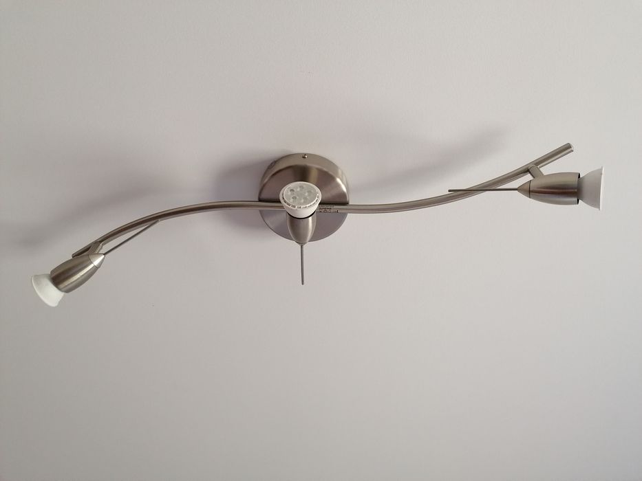 Candeeiro de 3 focos LED