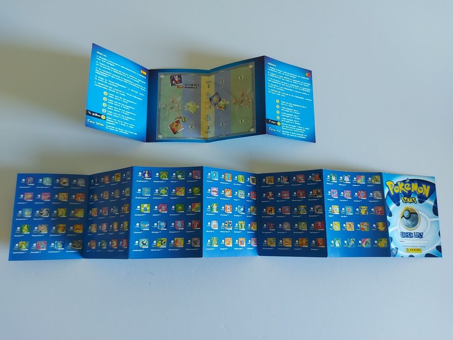 Pokémon Staks livretes 
Pokémon Staks (2001) Mapa e regras do