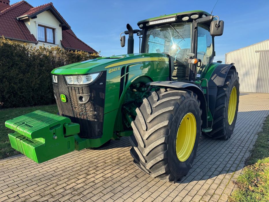 John Deere 8345R  Autotrac, obciążniki, centralne smarowanie