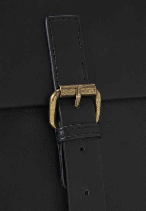 Pier One plecak czarny skóra ekologiczna