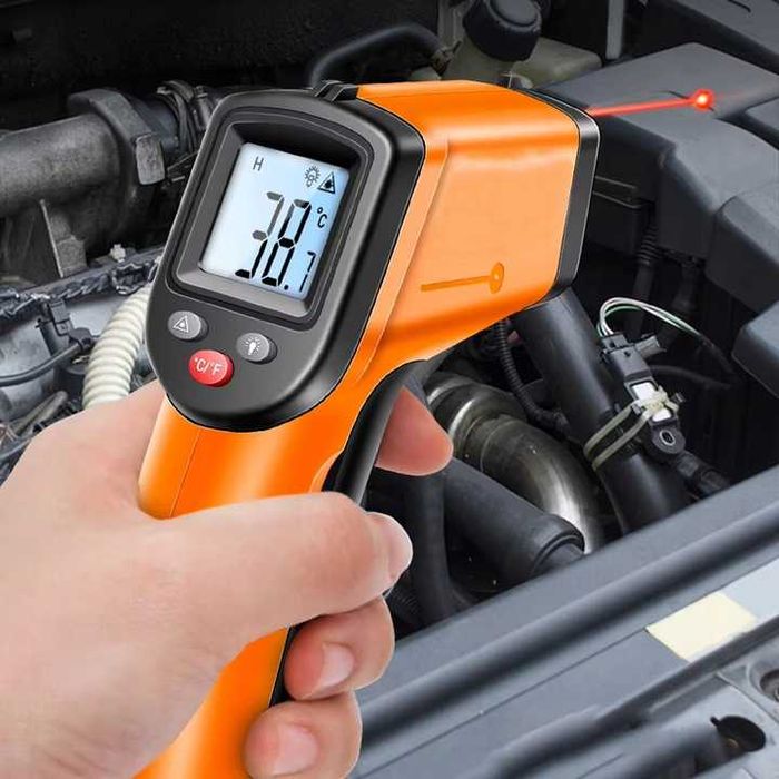 TERMOMETR na podczerwień laserowy pistolet bezkontaktowy miernik LCD
