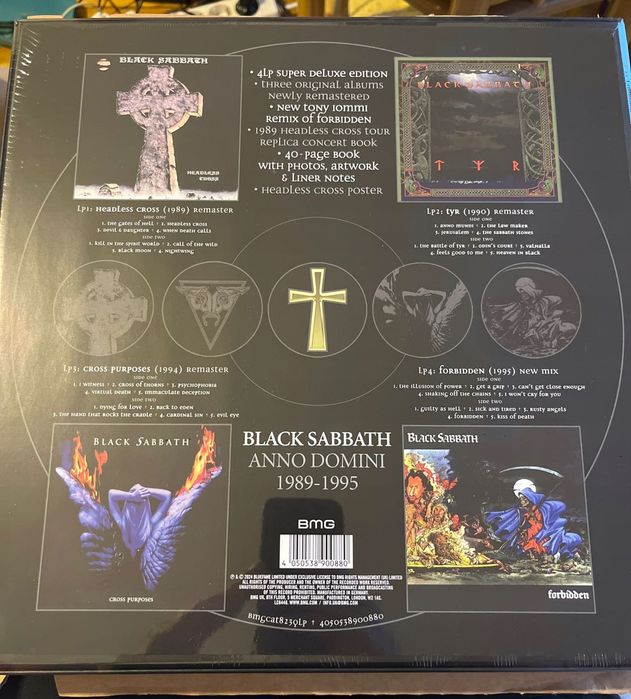 BLACK SABBATH - ANNO DOMINI: 1989 - 1995 (4xLP BOX), nowe, folia