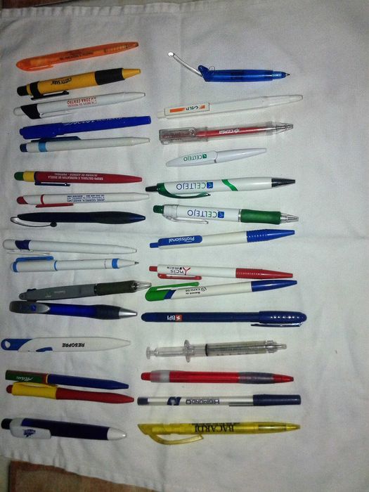 Esferográficas para coleção