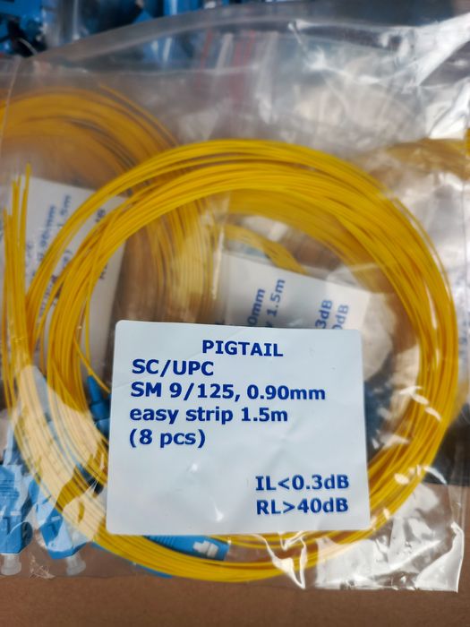 Пігтейл.  SC/UPC SM 0.9mm 1.5м