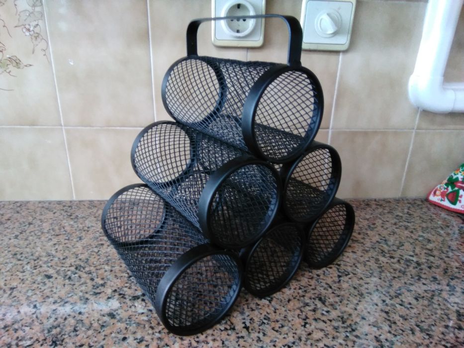 Garrafeira porta-garrafas de metal nova adega cozinha casa quarto apartamento vivenda gabinete escritório.