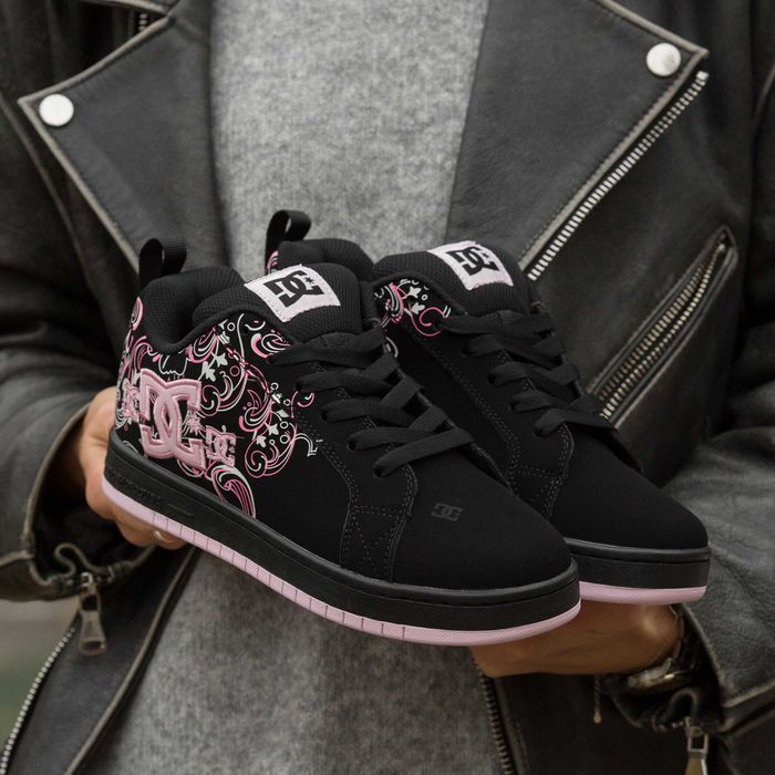Женские кроссовки DC Court Graffik Black Pink Sabbath 36-41 Новинка!