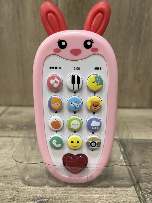 Брязкальце музичне ,зайка, телефон  музичний