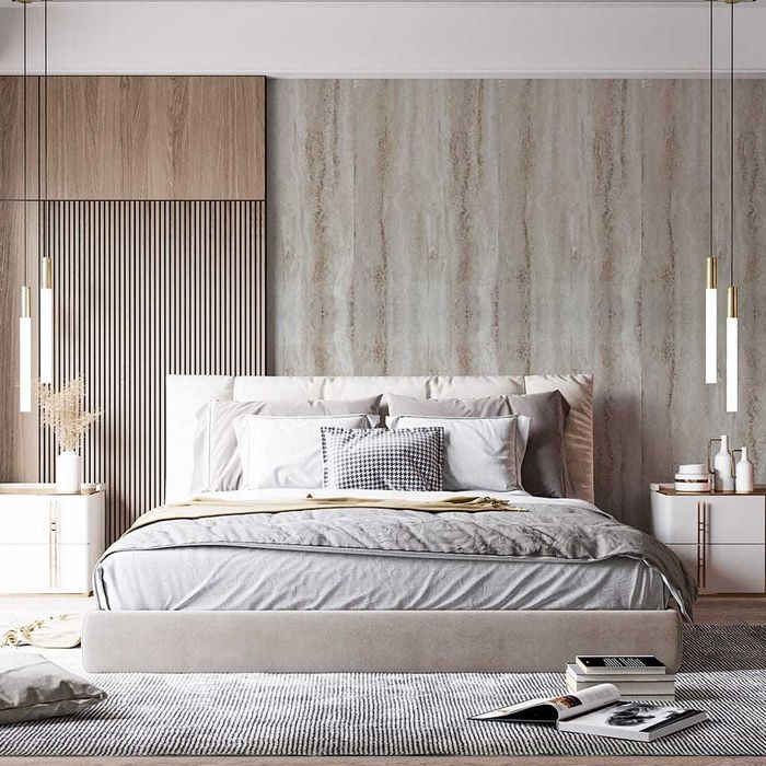 Самоклеюча вінілова плитка в рулоні для стін і підлоги Дерево Мармур