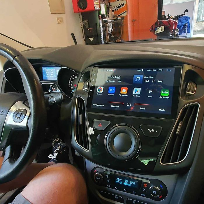 (NOVO) Rádio 2DIN 9" • Ford FOCUS MK3 (2011 a 2019) • Android [4+64GB]