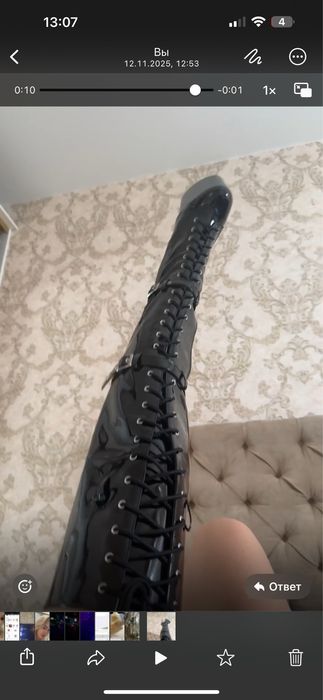 Лаковые ботфорты ,стрипы для танцев