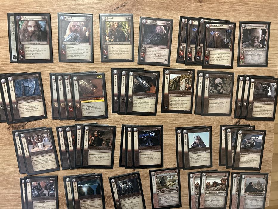 Lotr tcg karty władca pierścieni