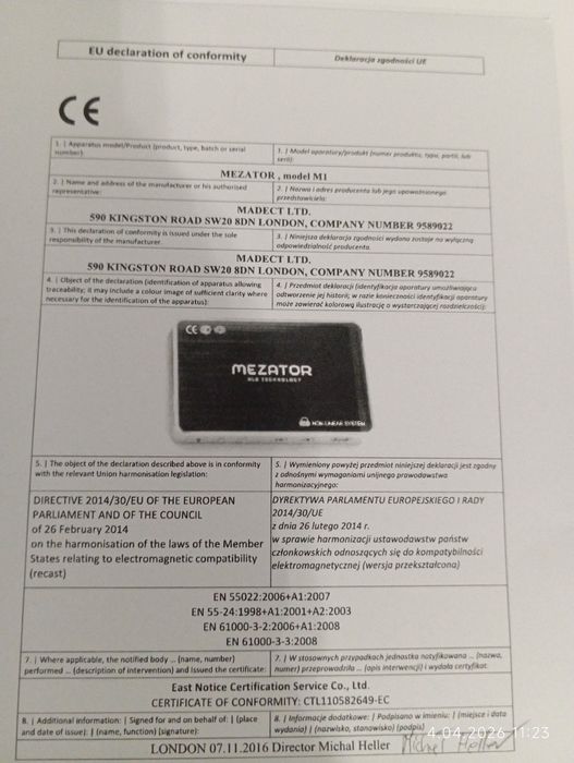 Mezator M1 Biorezonans