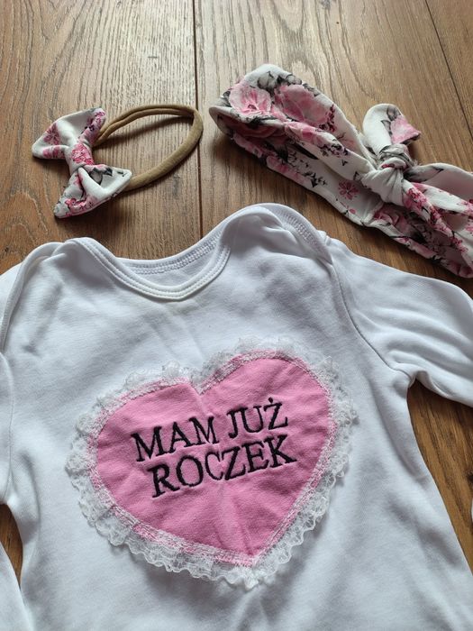 Zestaw na roczek dla dziewczynki