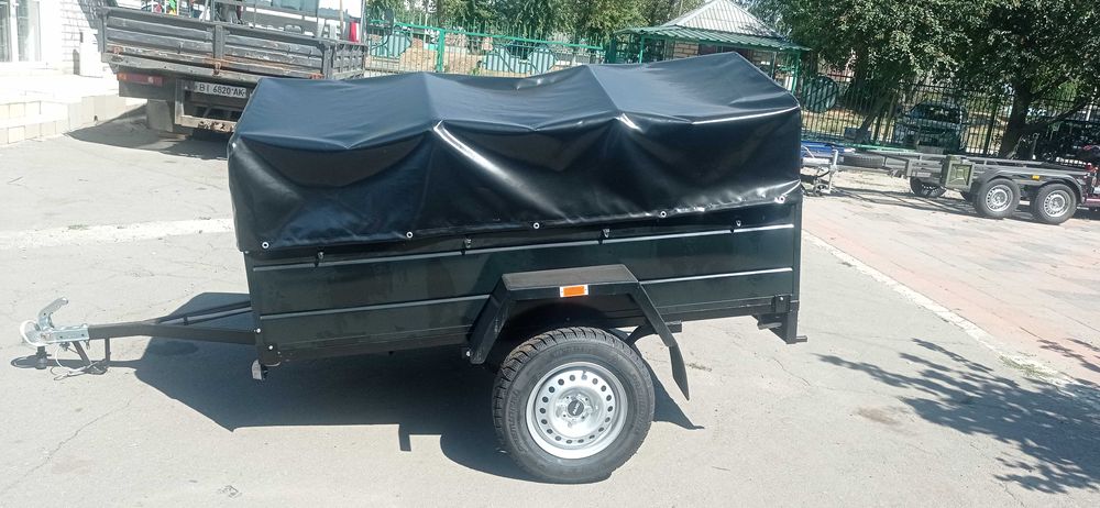 Автомобильный одноосный прицеп 2000х1300,документы.