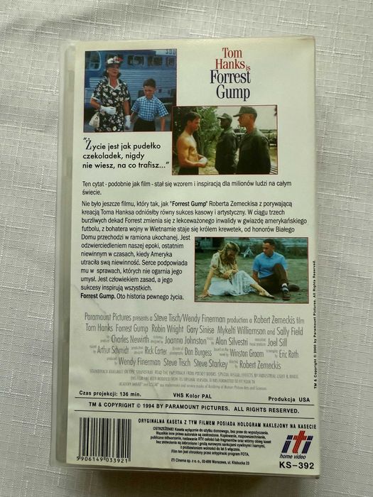Forrest Gump-kaseta VHS