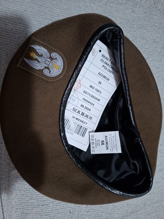 Beret WOT Oliwkowy wzór 422/MON WP roz. 56.
