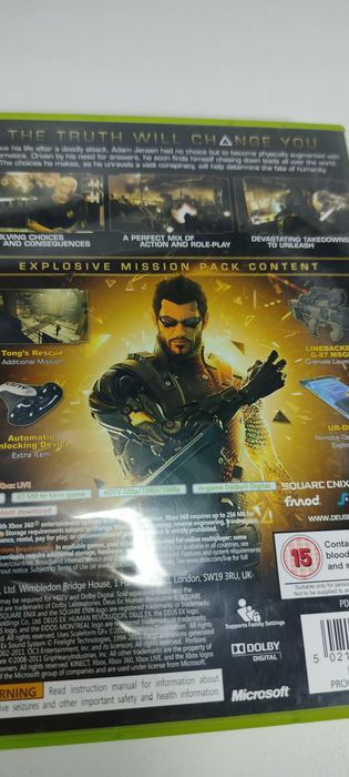 Gra na Xbox 360 DeusEx na konsolę