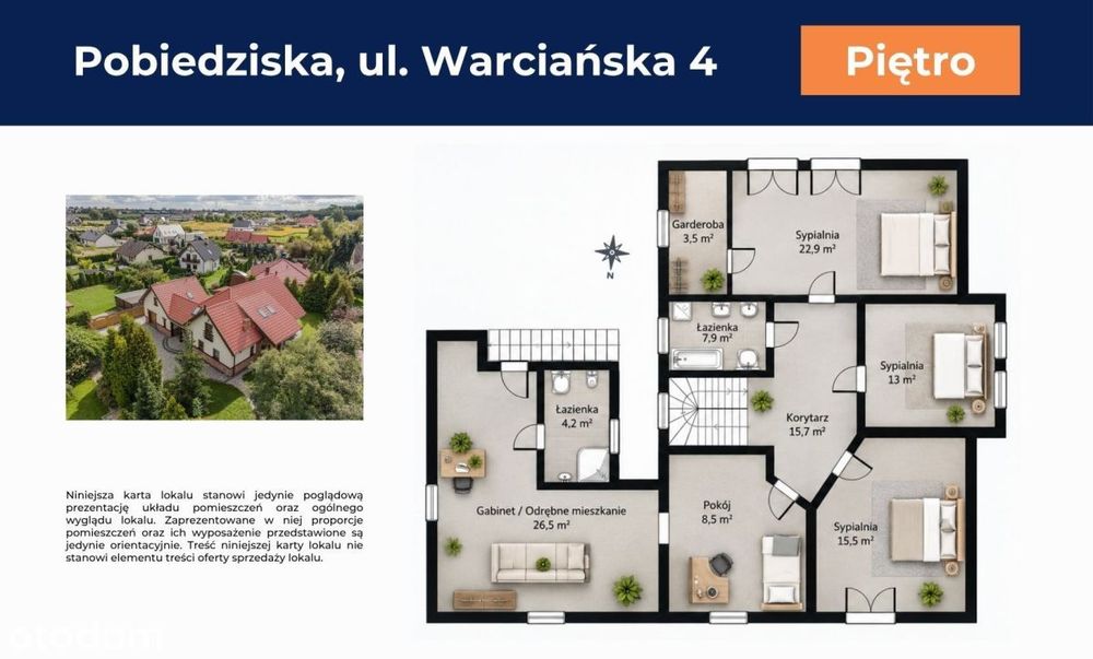 Gotowy dom 253 m² | Działka 1110 m² | 0% prowizji