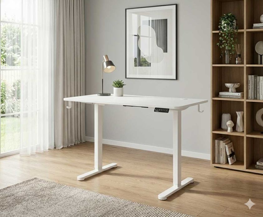 Nowe Biurko Elektryczne Regulowane 120x60 Podnoszone Gamingowe Faktura