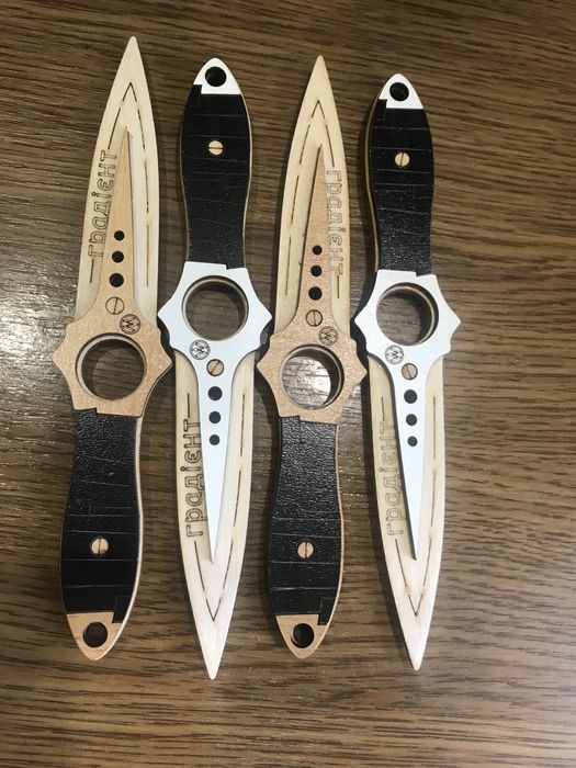 Ножі дитячі Деревяні, Іграшки, Керамбіт, Кунай, Скорпіон, Градієнт